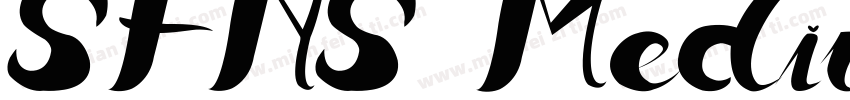 SFNS MediumG2字体转换